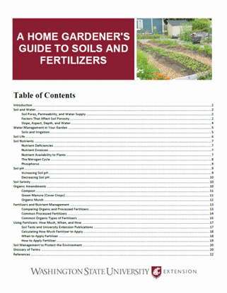 Picture of A Home Gardener's Guide to Soils and Fertilizers (Home Garden Series)