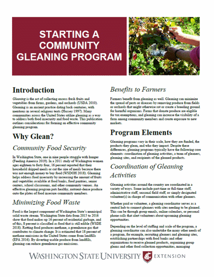 Picture of Starting a Community Gleaning Program