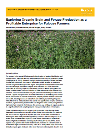 Picture of Exploring Organic Grain and Forage Production as a Profitable Enterprise for Palouse Farmers
