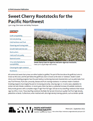 Imagen de Sweet Cherry Rootstocks for the Pacific Northwest