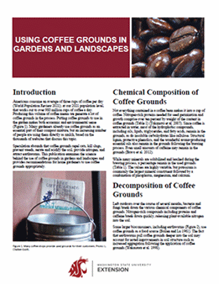 Picture of Using Coffee Grounds in Gardens and Landscapes (Home Garden Series)