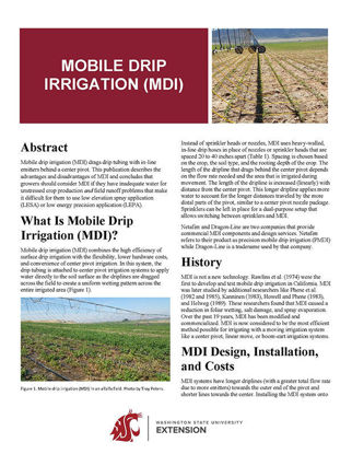 Imagen de Mobile Drip Irrigation (MDI)