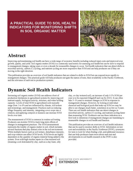 Imagen de A Practical Guide to Soil Health Indicators for Monitoring Shifts in Soil Organic Matter