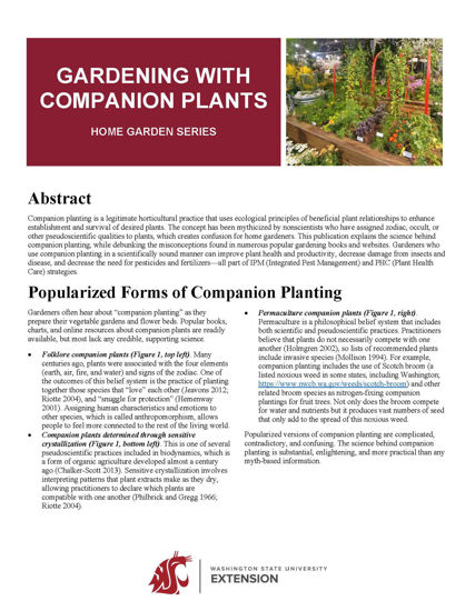 Picture of Gardening with Companion Plants (Home Garden Series)