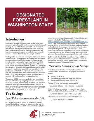 Picture of Designated Forestland in Washington State