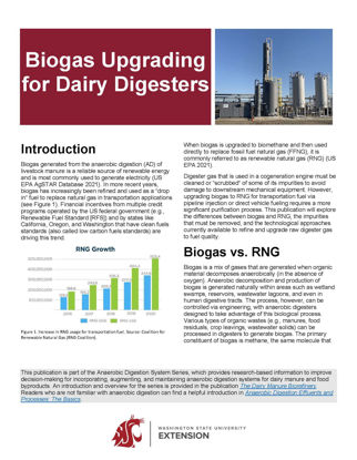 Picture of Biogas Upgrading on Dairy Digesters (Anaerobic Digestion Systems Series)