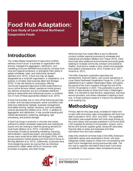 Picture of Food Hub Adaptation: A Case Study of Local Inland Northwest Cooperative Foods