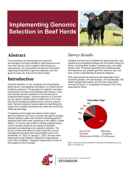 Picture of Implementing Genomic Selection in Beef Herds