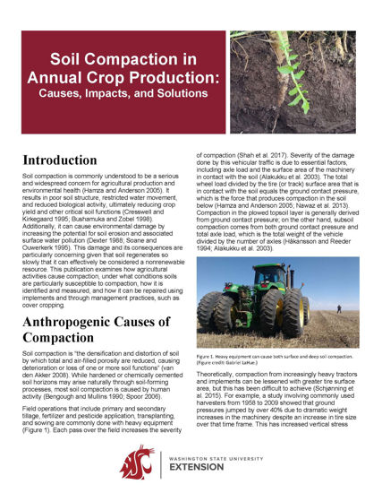 Picture of Soil Compaction in Annual Crop Production Causes, Impacts, and Solutions